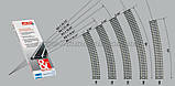 PIKO A-Gleis 55213 Рейковий матеріал - радіусні Рейки R3 ( радіус кривої 483,75 мм 30°, масштаб 1:87, фото 2