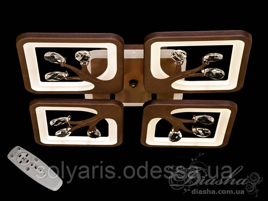 LED люстра з димером і підсвічуванням, 85W S228157/4