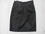 Шкільна форма — спідниця чорна. З бантом. Пряма. Тканина плащівка., фото 2