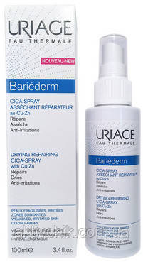 Відновлюючий підсушує цвк-спрей Uriage Bariederm Drying Repairing Cica-Spray