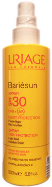 Сонцезахисний спрей для обличчя і тіла Uriage Bariesun Spray High Protection SPF 30