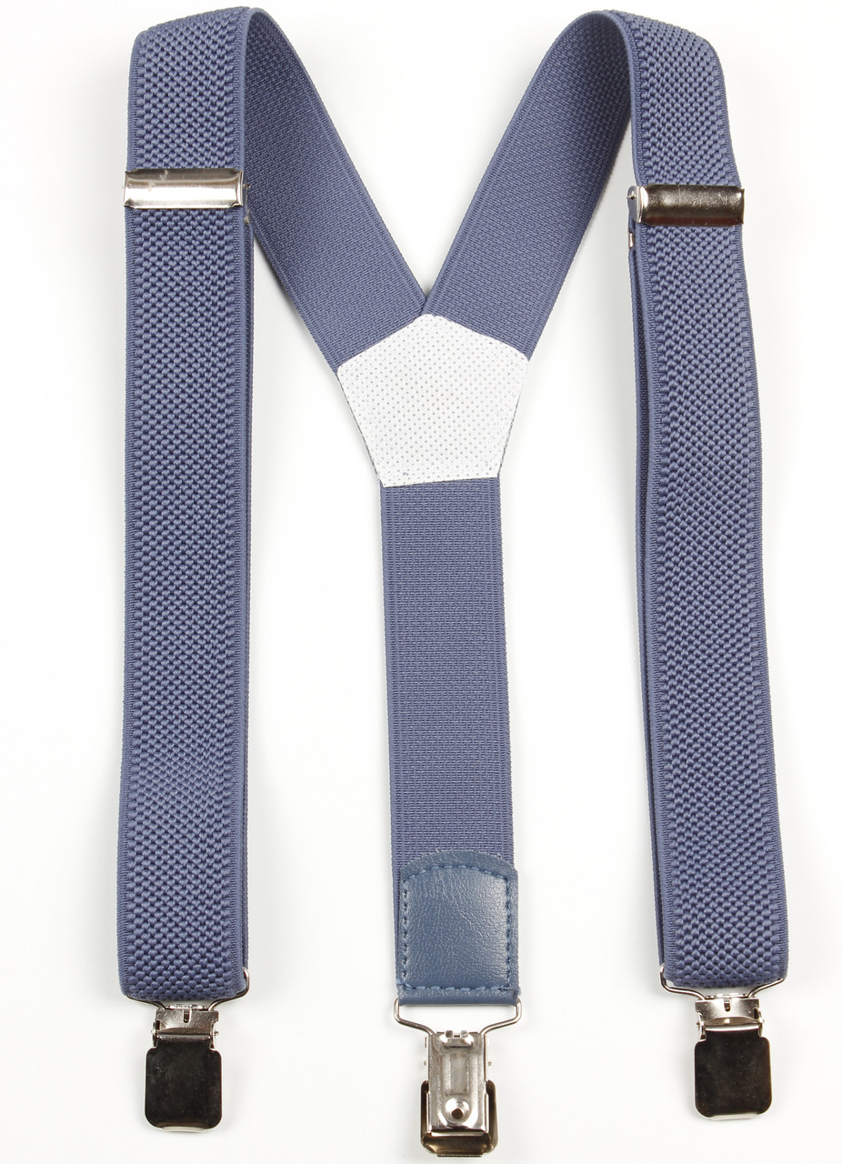 Підтяжки підліткові середні Y30 Top Gal джинс світлий однотонні