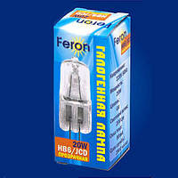 Лампа капсульна галогенова Feron JCD HB6 220V/20W G4.0 2000H