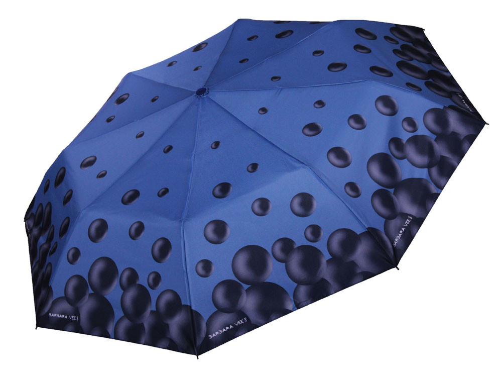 Жіноча парасолька BARBARA VEE ( автомат/напівавтомат) арт. BB100 BL