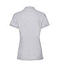 Жіноча футболка поло бавовна преміум світло-сіра 030-94, фото 2