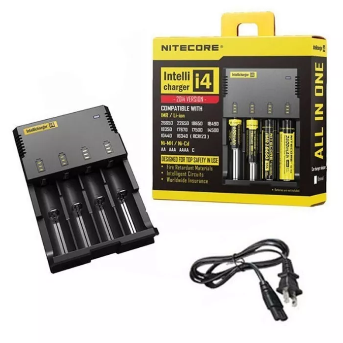 Зарядний пристрій Nitecore на 4 акумулятора Li-Ion Ni-MH 18650 зарядка