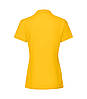 Жіноча футболка поло бавовна жовта 030-34, фото 2