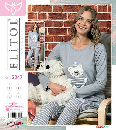 Жіноча піжама Elitol Туреччина M L XL, фото 1