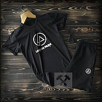 Cпортивные Мужские шорты и футболка Linkin Park (Линкин Парк) / Летние комплекты для мужчин