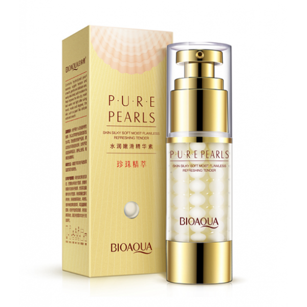 Крем-гель для очей BIOAQUA Pure Pearls з перламутровою пудрою 25 мл