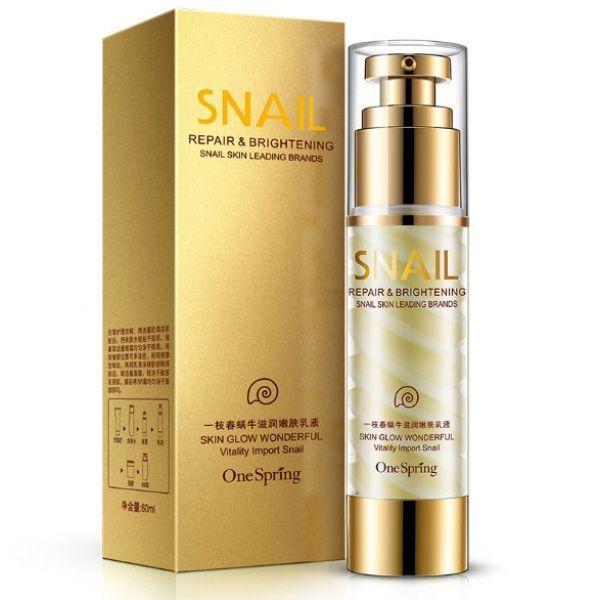 Зволожуючий лосьйон для обличчя ONE SPRING SNAIL MOISTURIZING LOTION з фільтратом равлики і екстрактом квітів