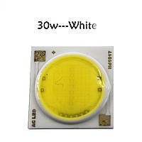 Керамика LEd cob Smart IC 30w 220V 6000K Круглый Светодиод 30 вт COB