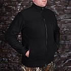 Кофта флісова UkrCamo 44-60р з липучками чорна