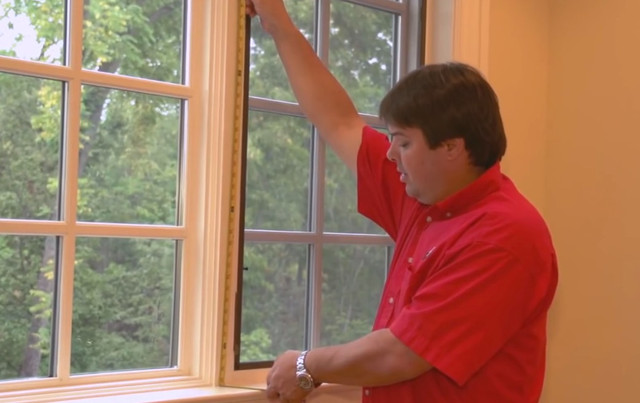 Римські штори своїми руками ― вимір висоти вікна