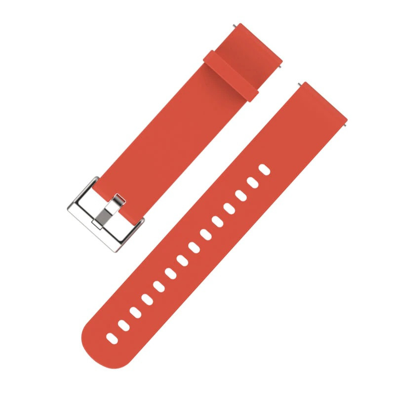 Ремінець силіконовий для годинника 20 мм Type A помаранчевий