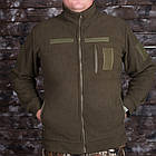 Кофта флісова UkrCamo 42-60р з липучками олива