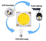 Кераміка LEd cob Smart IC 12w 3000K 220V 19мм Круглий Світлодіод 12 вт COB, фото 4