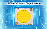 Кераміка LEd cob Smart IC 12w 3000K 220V 19мм Круглий Світлодіод 12 вт COB, фото 5