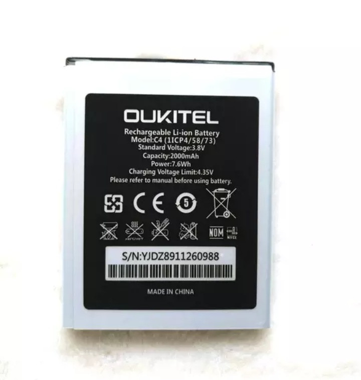 Акумулятор для смартфона для Oukitel С4 2000 mAh