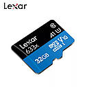 Професійна оригінальна карта пам'яті Lexar micro SD 32 Gb class 10 633x + SD reader, фото 2