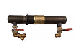 Байпас ДК 50 мм (2") короткий латунний клапан напівзавужений