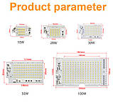 Smart IC 20w 220v Світлодіод 20 вт 220В SMD 2835 81мм*47мм XJL-20W, фото 2