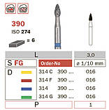 390/016 SFC Бори алмазні для турбінного FG наконечника Diaswiss Diaswiss (Діасвісс) Швейцарія , цін/кат 1, фото 2