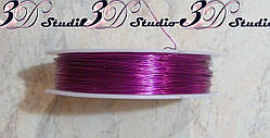 Дріт у бобіні малинова товщина 0,4 мм 50 м