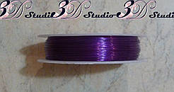 Дріт у бобіні фіолетовий завтовшки 0,4 мм 50 м