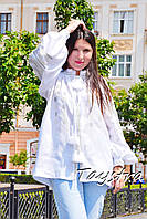 Белая блуза вышиванка, блузка вышитая женская вышиванка этно стиль, вишита блузка, белая блуза бохо