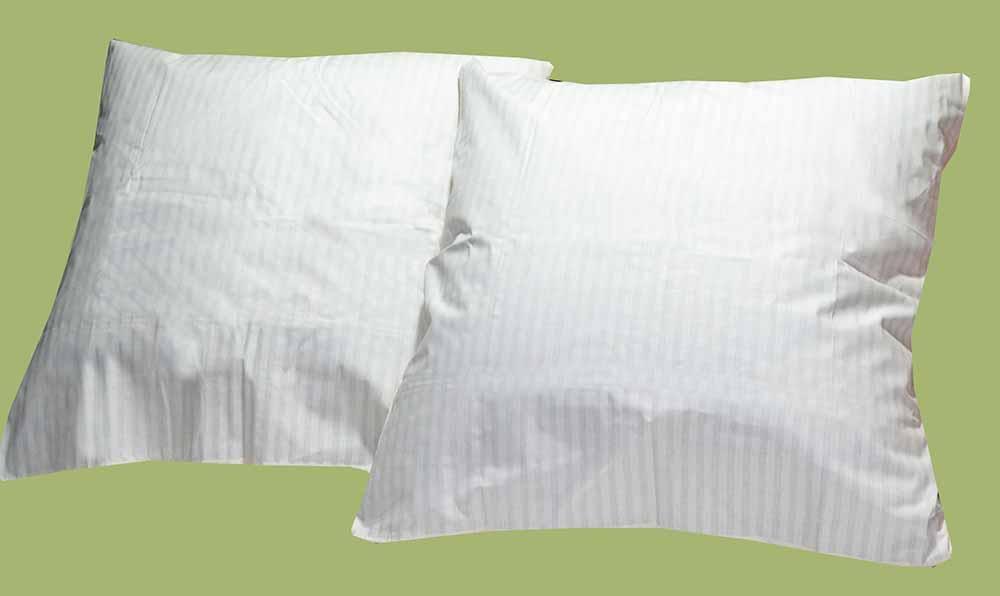 Наволочка бязь 60х60, принт: Біла смужка