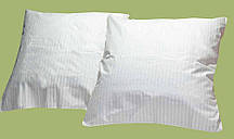 Наволочка бязь 60х60, принт: Біла смужка