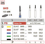 849/010 G Бори алмазні для турбінного FG наконечника Diaswiss Diaswiss (Діасвісс) Швейцарія , цін/кат 1, фото 2