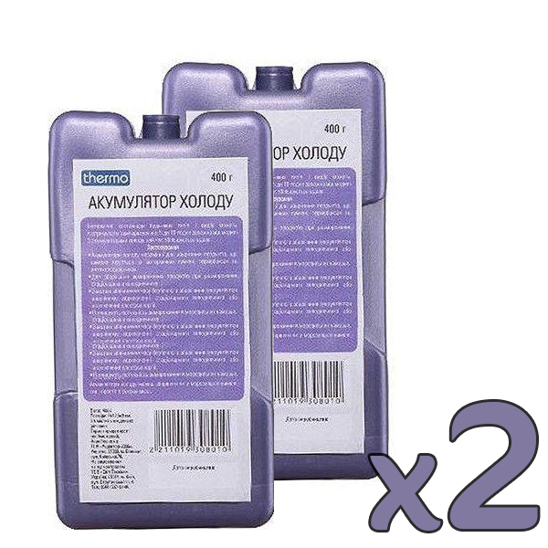Акумулятор холоду Thermo спайка 2 шт по 400 мл