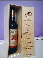 Коробка для вина свадебная именная КВ-00929