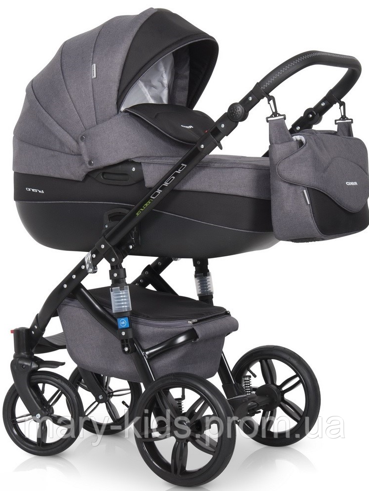 Дитяча універсальна коляска 2 в 1 Riko Brano Natural 07 Carbon