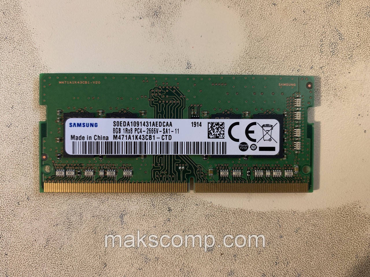 Пам' ять Samsung 8Gb PC4-2666V DDR4 Somm (M471A1K43CB1-CTD)