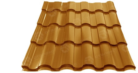 Металочерепиця VALENCIA 0,50 мм PEMA RAL 8004 Німеччина