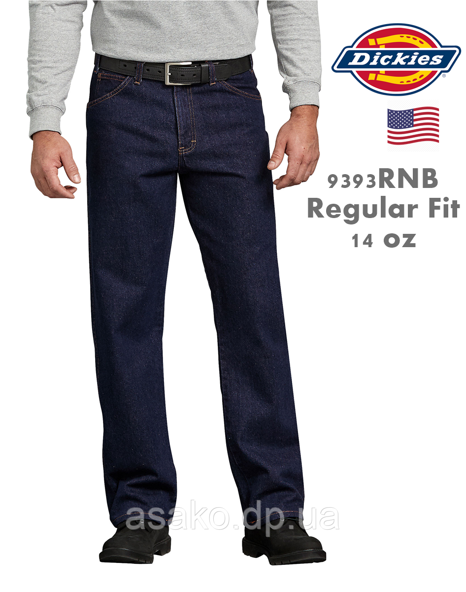 Джинси чоловічі Dickies® 9393RNB / прямий крій / пряма штанина / щільний джинс / США / 100% бавовна