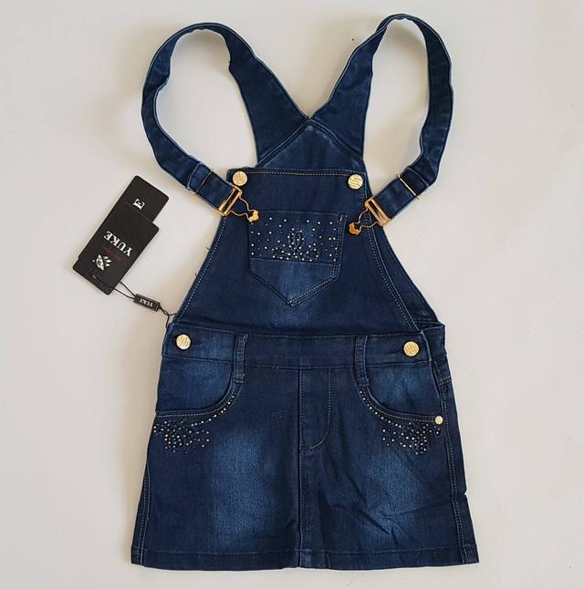 фотографія дитячий джинсовий сарафан зі стразами