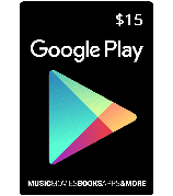 Подарункова карта Google Play Gift Card на суму 15 USD, US-регіон