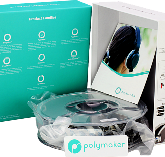 Пластик в котушці PLA PolyMax 1,75 мм, Polymaker, 1кг