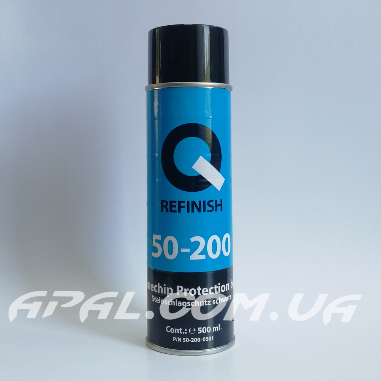 Q-Refinish 50-200 Антигравійне покриття, 500мл, чорне (аерозоль)