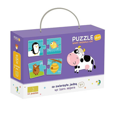 Дитячий Пазл DoDо Хто Що Їсть?, фото 1