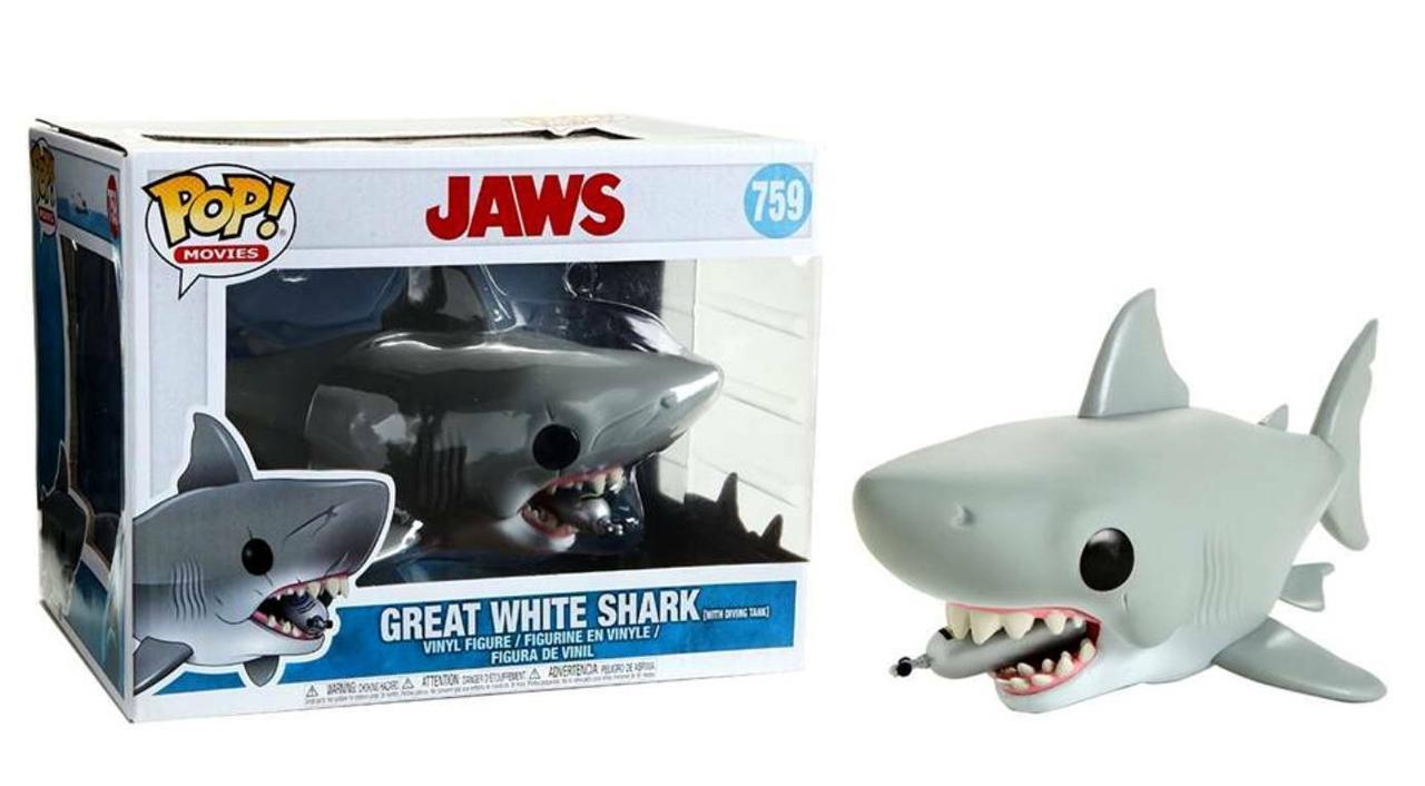 Фігурка Funko Pop Фанко Поп Щелепи Акула людожер Jaws w/ Diving tank Велика біла Акула 15см Movies J G759