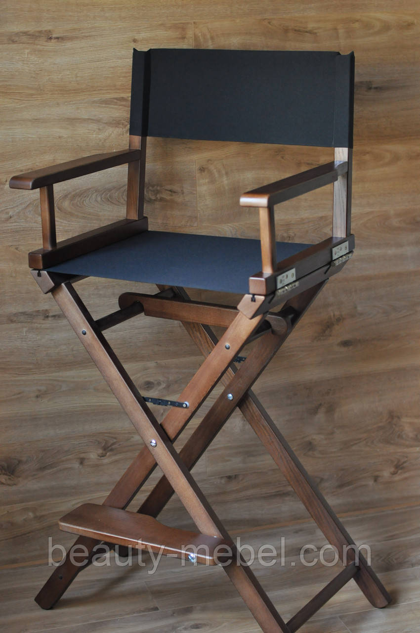 Стул для визажиста, складной, деревянный, стул режиссера, стул для фото сессии. - фото 5 - id-p756802110