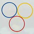 Кільця тренувальні C-0815-70 (пластик, d-70 см, у комплекті 12 шт., кольори в асортименті), фото 2