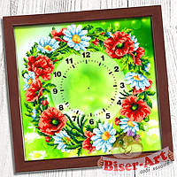 Схема для вишивки "Годинник для вишивки бісером "Польовий вінок"" (Biser Art 001)
