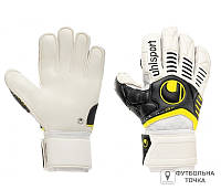 Воротарські рукавиці Uhlsport ERGONOMIC ABSOLUTGRIP 379 (10 00379 01). Футбольні рукавиці для воротарів. Воротарське екіпірування