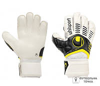 Вратарские перчатки Uhlsport ERGONOMIC ABSOLUTGRIP 379 (10 00379 01). Футбольные перчатки для вратарей.